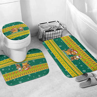 Togo Christmas Bathroom Set with Santa Lion Drummer Gingerbread and National Emblem - Wonder Print Shop