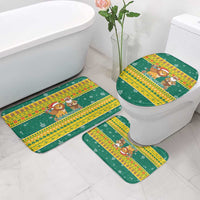 Togo Christmas Bathroom Set with Santa Lion Drummer Gingerbread and National Emblem - Wonder Print Shop