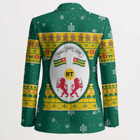 Togo Christmas Blazer with Santa Lion Drummer Gingerbread and National Emblem - Wonder Print Shop