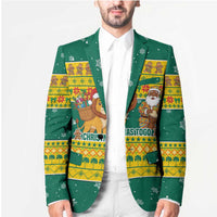 Togo Christmas Blazer with Santa Lion Drummer Gingerbread and National Emblem - Wonder Print Shop