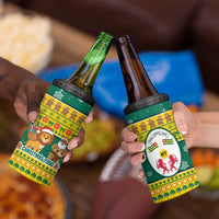 Togo Christmas 4 in 1 Can Cooler Tumbler with Santa Lion Drummer Gingerbread and National Emblem - Wonder Print Shop