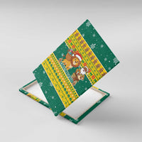 Togo Christmas Canvas Wall Art with Santa Lion Drummer Gingerbread and National Emblem - Wonder Print Shop