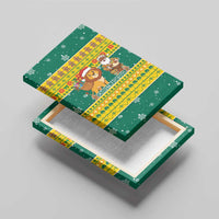 Togo Christmas Canvas Wall Art with Santa Lion Drummer Gingerbread and National Emblem - Wonder Print Shop