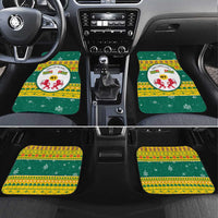 Togo Christmas Car Mats with Santa Lion Drummer Gingerbread and National Emblem - Wonder Print Shop