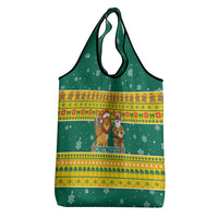 Togo Christmas Grocery Bag with Santa Lion Drummer Gingerbread and National Emblem - Wonder Print Shop