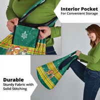 Togo Christmas Grocery Bag with Santa Lion Drummer Gingerbread and National Emblem - Wonder Print Shop