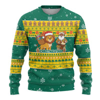 Togo Christmas Ugly Christmas Sweater with Santa Lion Drummer Gingerbread and National Emblem - Wonder Print Shop