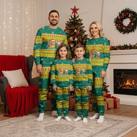 Togo Christmas Pajama Set with Santa Lion Drummer Gingerbread and National Emblem - Wonder Print Shop