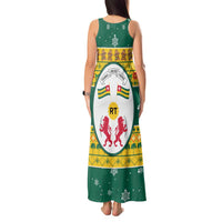 Togo Christmas Tank Maxi Dress with Santa Lion Drummer Gingerbread and National Emblem - Wonder Print Shop