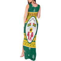 Togo Christmas Tank Maxi Dress with Santa Lion Drummer Gingerbread and National Emblem - Wonder Print Shop