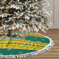 Togo Christmas Tree Skirt with Santa Lion Drummer Gingerbread and National Emblem - Wonder Print Shop