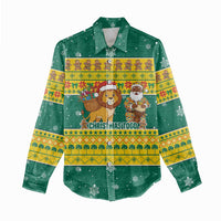 Togo Christmas Women Casual Shirt with Santa Lion Drummer Gingerbread and National Emblem - Wonder Print Shop
