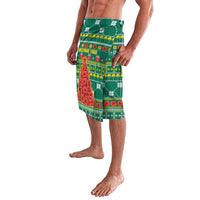 Togo Christmas Lavalava with Santa Poinsettia Flower Tree Gifts and African Print Pattern - Wonder Print Shop