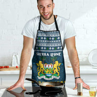 Sierra Leone Christmas Apron with Ornamental Pattern, National Coat of Arms, and Festive Motif - Wonder Print Shop