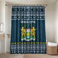 Sierra Leone Christmas Bathroom Set with Ornamental Pattern, National Coat of Arms, and Festive Motif - Wonder Print Shop