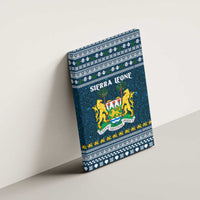 Sierra Leone Christmas Canvas Wall Art with Ornamental Pattern, National Coat of Arms, and Festive Motif - Wonder Print Shop