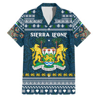 Sierra Leone Christmas Family Matching Mermaid Dress and Hawaiian Shirt with Ornamental Pattern, National Coat of Arms, and Festive Motif - Wonder Print Shop