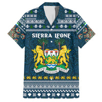 Sierra Leone Christmas Family Matching Puletasi and Hawaiian Shirt with Ornamental Pattern, National Coat of Arms, and Festive Motif - Wonder Print Shop
