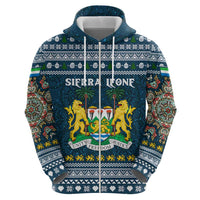 Sierra Leone Christmas Hoodie with Ornamental Pattern, National Coat of Arms, and Festive Motif - Wonder Print Shop