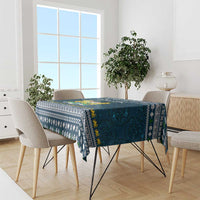 Sierra Leone Christmas Tablecloth with Ornamental Pattern, National Coat of Arms, and Festive Motif - Wonder Print Shop