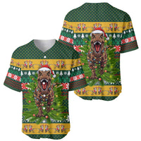 Christmas T Rex In Noel Tree Baseball Jersey Xmas Holiday Patterns - Wonder Print Shop