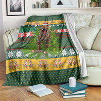 Christmas T Rex In Noel Tree Blanket Xmas Holiday Patterns - Wonder Print Shop