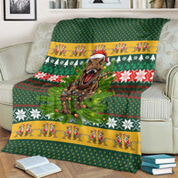 Christmas T Rex In Noel Tree Blanket Xmas Holiday Patterns - Wonder Print Shop