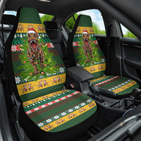 Christmas T Rex In Noel Tree Car Seat Cover Xmas Holiday Patterns - Wonder Print Shop