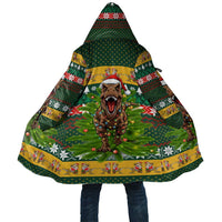 Christmas T Rex In Noel Tree Cloak Xmas Holiday Patterns - Wonder Print Shop