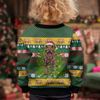 Christmas T Rex In Noel Tree Kid Ugly Christmas Sweater Xmas Holiday Patterns - Wonder Print Shop