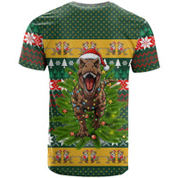 Christmas T Rex In Noel Tree T Shirt Xmas Holiday Patterns - Wonder Print Shop