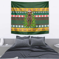 Christmas T Rex In Noel Tree Tapestry Xmas Holiday Patterns - Wonder Print Shop