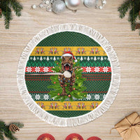 Christmas T Rex In Noel Tree Tree Skirt Xmas Holiday Patterns - Wonder Print Shop