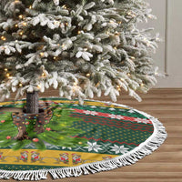 Christmas T Rex In Noel Tree Tree Skirt Xmas Holiday Patterns - Wonder Print Shop