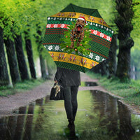 Christmas T Rex In Noel Tree Umbrella Xmas Holiday Patterns - Wonder Print Shop
