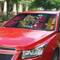 Christmas T Rex Rawr Rawr Rawr Auto Sun Shade Xmas Holiday Patterns - Wonder Print Shop