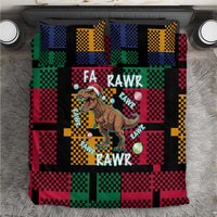 Christmas T Rex Rawr Rawr Rawr Bedding Set Xmas Holiday Patterns - Wonder Print Shop