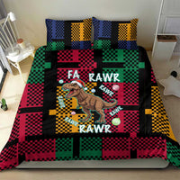 Christmas T Rex Rawr Rawr Rawr Bedding Set Xmas Holiday Patterns - Wonder Print Shop