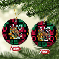 Christmas T Rex Rawr Rawr Rawr Ceramic Ornament Xmas Holiday Patterns - Wonder Print Shop