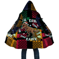 Christmas T Rex Rawr Rawr Rawr Cloak Xmas Holiday Patterns - Wonder Print Shop