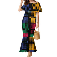 Christmas T Rex Rawr Rawr Rawr Family Matching Mermaid Dress and Hawaiian Shirt Xmas Holiday Patterns - Wonder Print Shop