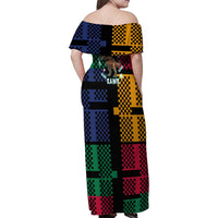 Christmas T Rex Rawr Rawr Rawr Family Matching Off Shoulder Maxi Dress and Hawaiian Shirt Xmas Holiday Patterns - Wonder Print Shop