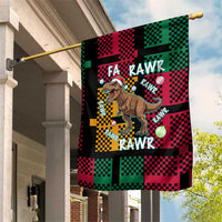 Christmas T Rex Rawr Rawr Rawr Garden Flag Xmas Holiday Patterns - Wonder Print Shop