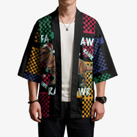 Christmas T Rex Rawr Rawr Rawr Kimono Xmas Holiday Patterns - Wonder Print Shop