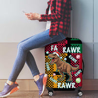Christmas T Rex Rawr Rawr Rawr Luggage Cover Xmas Holiday Patterns - Wonder Print Shop