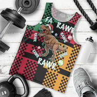 Christmas T Rex Rawr Rawr Rawr Men Tank Top Xmas Holiday Patterns - Wonder Print Shop