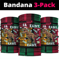 Christmas T Rex Rawr Rawr Rawr Neck Gaiter Xmas Holiday Patterns - Wonder Print Shop