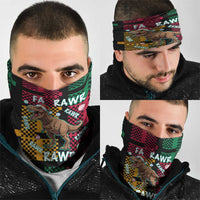 Christmas T Rex Rawr Rawr Rawr Neck Gaiter Xmas Holiday Patterns - Wonder Print Shop