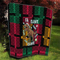 Christmas T Rex Rawr Rawr Rawr Quilt Xmas Holiday Patterns - Wonder Print Shop