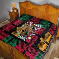 Christmas T Rex Rawr Rawr Rawr Quilt Xmas Holiday Patterns - Wonder Print Shop